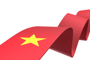 Vietnam flag design national independence day banner element transparent background png