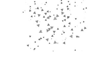 Fondo de vector gris plateado claro con líneas, triángulos.