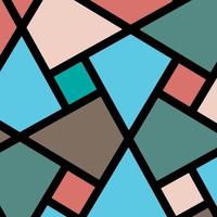 abstract stained glass window styled pattern background vector