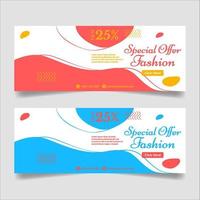 Special offer fashion social media cover web banner template vector