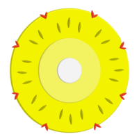 cut of pineapple png