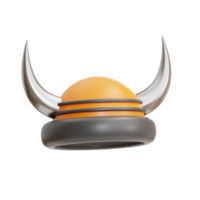 ilustração de capacete viking 3d png
