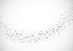 Abstract black dust dotted sparse particles design elements isolated on white background vector