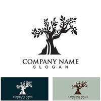 Tree logo nature design image of tree ecology element vector