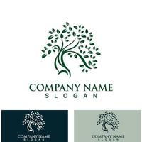 Tree logo nature design image of tree ecology element vector