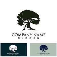 Tree logo nature design image of tree ecology element vector