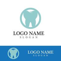 Ilustración de vector de plantilla de logotipo dental