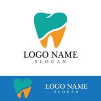 Ilustración de vector de plantilla de logotipo dental