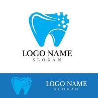 Ilustración de vector de plantilla de logotipo dental