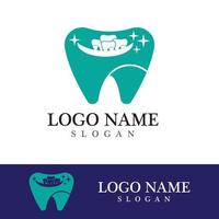 Ilustración de vector de plantilla de logotipo dental