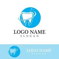 Ilustración de vector de plantilla de logotipo dental