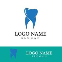 Ilustración de vector de plantilla de logotipo dental