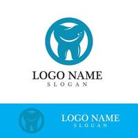 Ilustración de vector de plantilla de logotipo dental