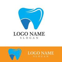 Ilustración de vector de plantilla de logotipo dental