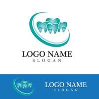 Ilustración de vector de plantilla de logotipo dental