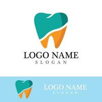 Ilustración de vector de plantilla de logotipo dental