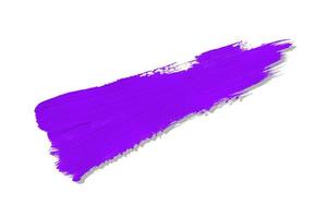 purple brush and shadow isolated on a white background photo