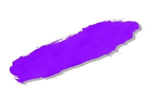 purple brush and shadow isolated on a white background photo