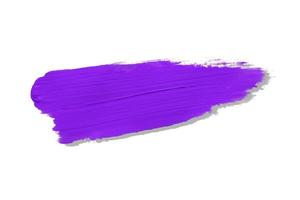 purple brush and shadow isolated on a white background photo