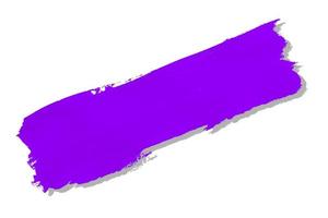 purple brush and shadow isolated on a white background photo
