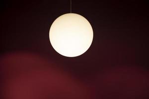 Lamp in the shape of a ball. Lighting design. photo