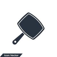 hand mirror icon logo vector illustration. hand mirror symbol template for graphic and web design collection