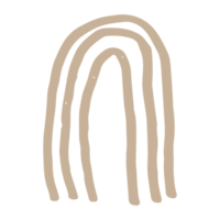 abstrakte niedliche Strichzeichnungen handgezeichnetes Illustrationsdesign für Aufkleber png