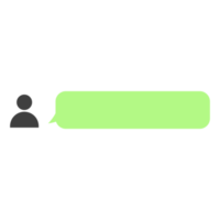 blank bubble chat for template design png