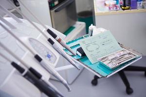 woman patient at the dentist photo