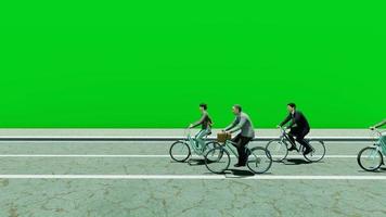 nationell cykling dag grön skärm animering video