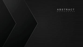 Elegant black background with diagonal triangle shape vector