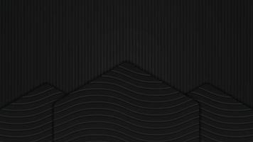 elegante fondo negro con textura 3d de línea diagonal vector