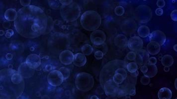 freddo moderno blu astratto bolla sfondo. video