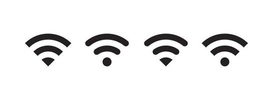 Wireless and internet connection symbol flat vector illustration.