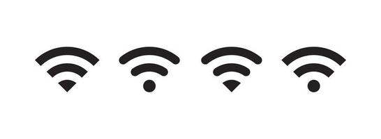 Wireless and internet connection symbol flat vector illustration.