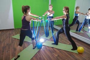 girl in fitness studio photo