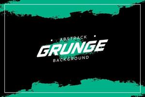 Green background with grunge texture effect vector