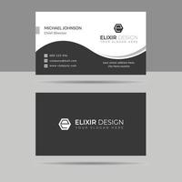 Corporate professional business card template, size 3.5x2 vector