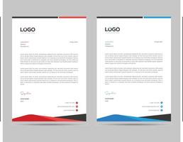 A4 size free letterhead template vector