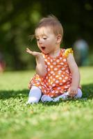 baby in park photo