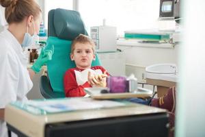 Young boy in a dental surgery photo