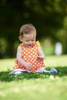 baby in park photo