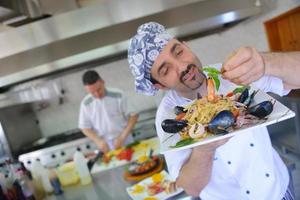 chef preparing food photo