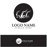 Hair treatment logo hair transplantation logo,removal logo vector image design illustration