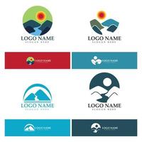 River logo Logo vector icon illustration design template