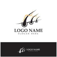 Hair treatment logo hair transplantation logo,removal logo vector image design illustration