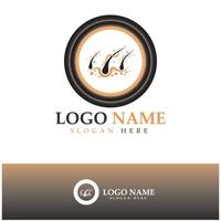 logotipo de tratamiento de cabello logotipo de trasplante de cabello, ilustración de diseño de imagen vectorial de logotipo de eliminación vector