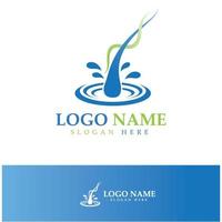 Hair treatment logo hair transplantation logo,removal logo vector image design illustration