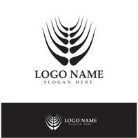 Hair treatment logo hair transplantation logo,removal logo vector image design illustration