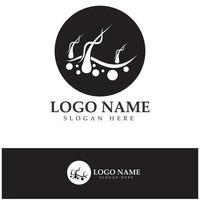 Hair treatment logo hair transplantation logo,removal logo vector image design illustration